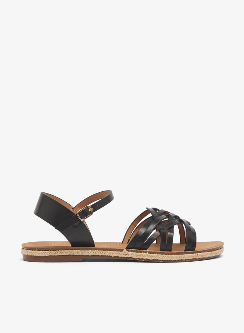 Savannah Collection Casual Flat Sandal