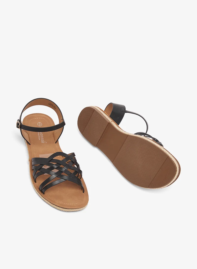 Savannah Collection Casual Flat Sandal