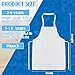 Handepo 30 Pcs Kids Chef Aprons Adjustable Children Artists Aprons Child Bib for Painting Cooking Kitchen Grilling713 YearsWhite - Image 4