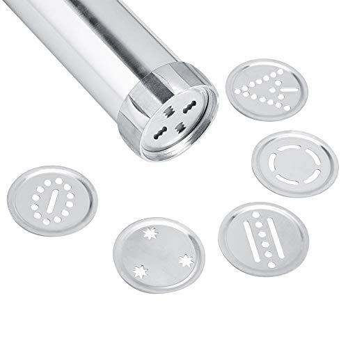 EBTOOLS Cookie Press Gun Kit, Cookie Biscuit Machine with 20 Decorative Stencil Discs and 4 Icing Tips Making Cake DIY Baking Decorating Tools for Home Kitchen - Image 4