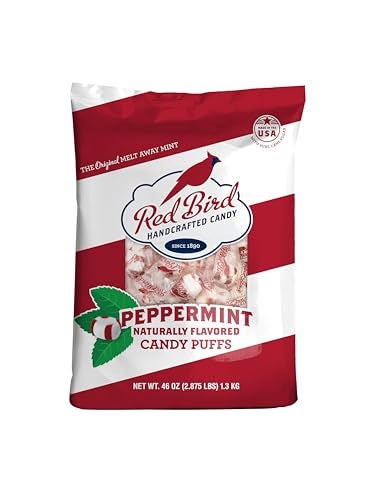 Red Bird Soft Peppermint Candy Soft Mints Individually Wrapped 46 oz Bag - Image 1