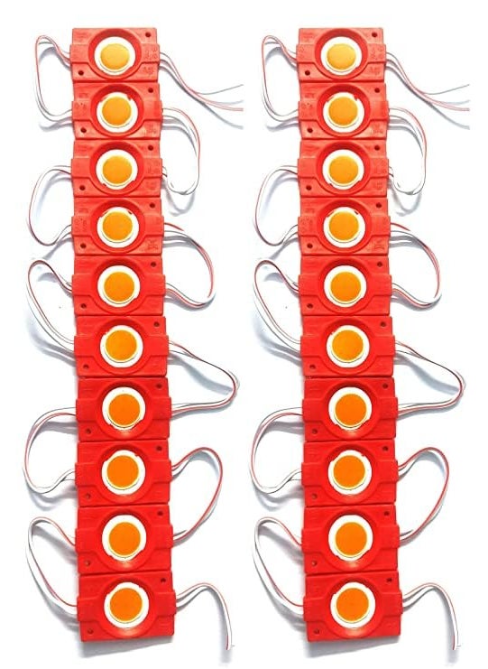 Autozap Autozap 20 Pcs Car Motorcycle Under Glow Led Module Strip Light Interior Light Dash Light Back Up Lamp Car Motorbike Truck Van Red  - Image 3