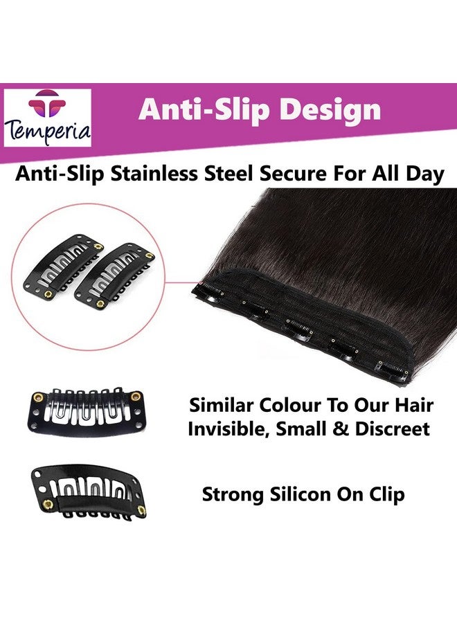 TEMPERIA Hair Extension Clips For Women & Men (36 Pcs) - Hair Patch Clips - Hair Attached Snap Wig Clips (Black) (3.4 cm) - Image 4