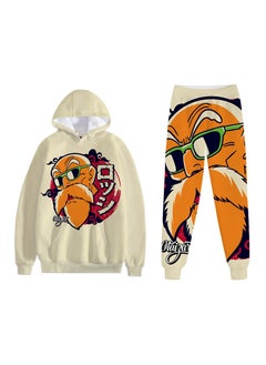 KUYING New Dragon Ball Printed Hooded Hooded Hooded Hooded Pants Set  - Image 1