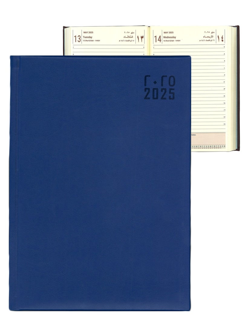 Psi 2025 Executive Diary With Blue PU Cover 17x24cm Size  - Image 1