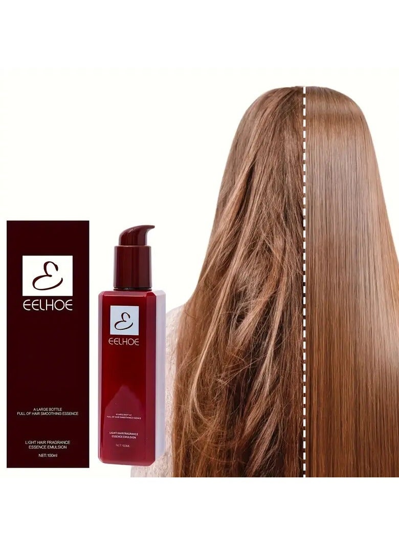 EELHOE 100ml Luxurious Hair Smoothing Essence Serum - Nourish, Thicken, and Soften Hair with Intensive Moisturizing, Anti-Frizz, and Split End Repair Properties - Suitable for Dry, Damaged, and Color-Treated Hair - Image 4
