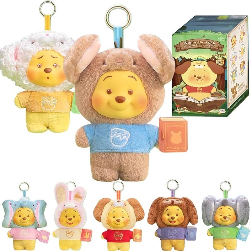 Miniso Disney Winnie The Pooh Animal Storybook Series Blind Box Collectible Figurine, Cute Character Design, (Random 1pc) - Image 1