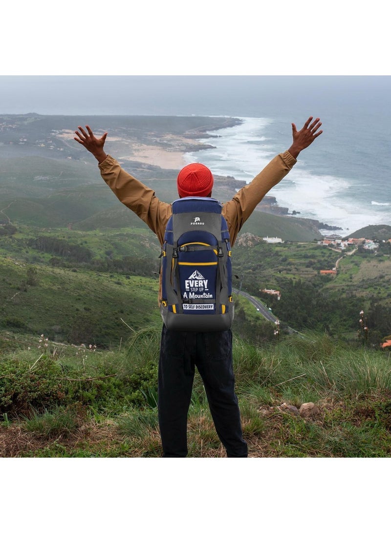 Pogago 75-Liter Travel Backpack – Hiking, Trekking, Camping Rucksack with Shoe Compartment - Image 3