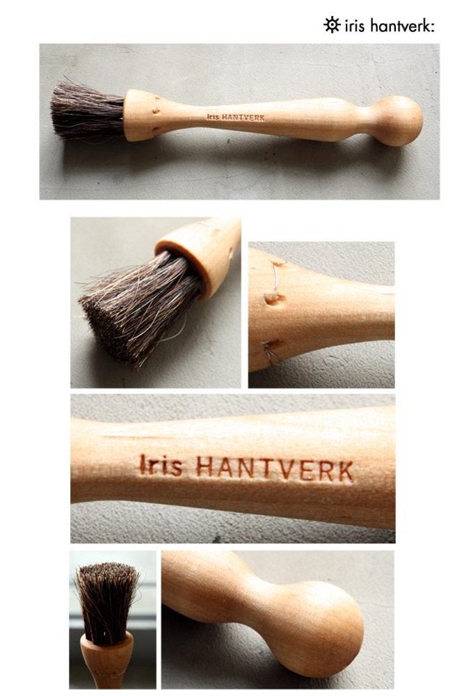 Iris Hantverk Birch Wood And Horsehair Mushroom Brush - Image 3