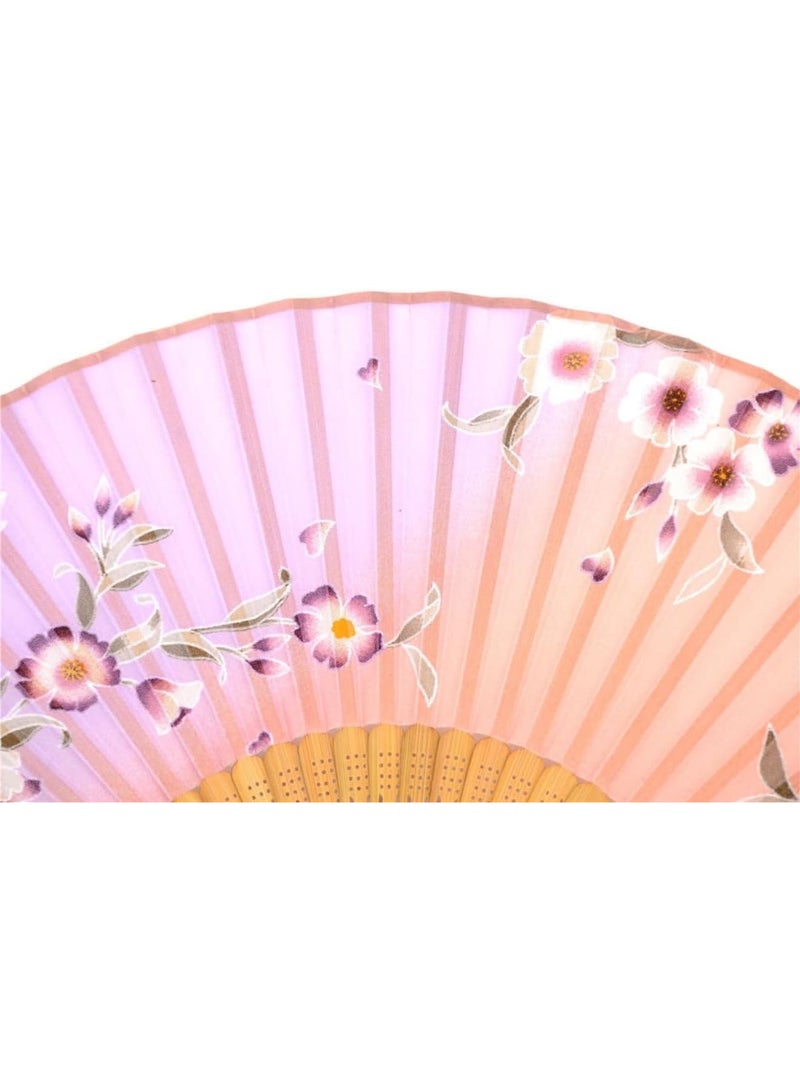 Excefore Hand Held Silk Folding Fans, Small Folding Hand Fans for Women, Handmade Oriental Chinese/Japanese Vintage Retro Style Silk Fans, or Dance, Music Festival, Wedding, Party, Decorations, Gift - Image 5