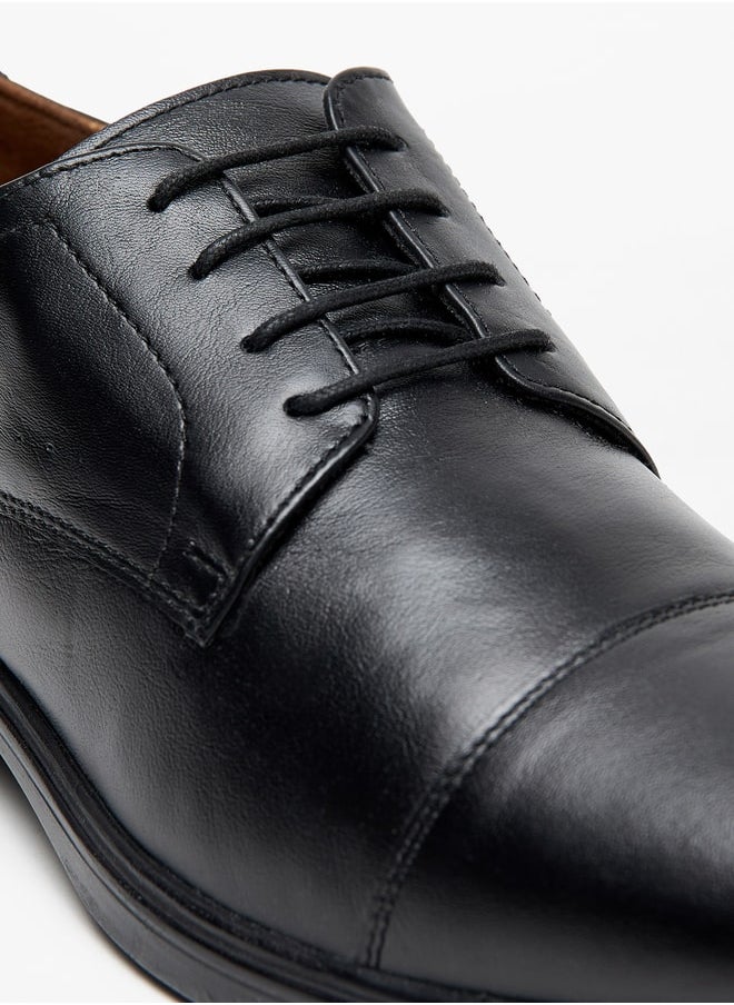 LBL by Shoexpress Men's Solid Leather Derby Shoes with Lace-Up Closure  - Image 5