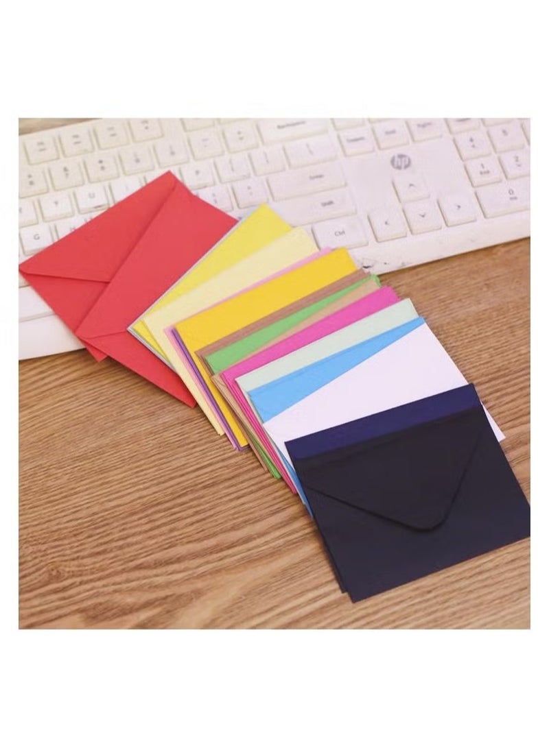 70 Pcs Mini Envelopes, 14 Colors Small Envelopes Small Business Card Envelopes 10.2 x 7cm - Image 5