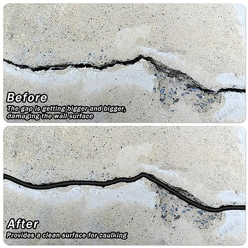 Frienda Backer Rod Foam Rubber Caulk Saver Concrete Expansion Joint Filler Weather Strip Seal for Gaps and Joints(Black, 1/4 Inch x 100 ft) - Image 3