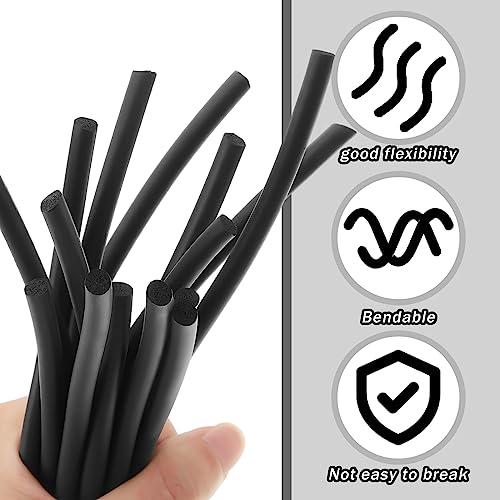 Frienda Backer Rod Foam Rubber Caulk Saver Concrete Expansion Joint Filler Weather Strip Seal for Gaps and Joints(Black, 1/4 Inch x 100 ft) - Image 5