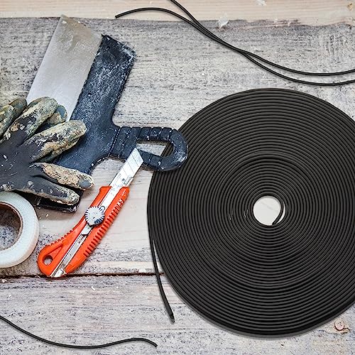 Frienda Backer Rod Foam Rubber Caulk Saver Concrete Expansion Joint Filler Weather Strip Seal for Gaps and Joints(Black, 1/4 Inch x 100 ft) - Image 4
