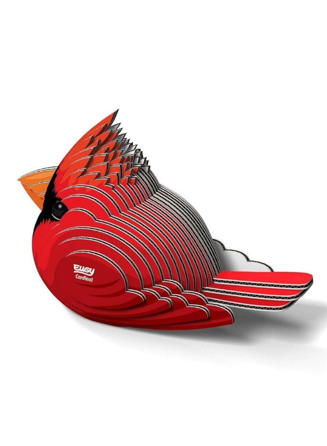 Eugy Cardinal 3D Puzzle, 27 Piece Eco-Friendly Educational Toy Puzzles for Boys, Girls & Kids Ages 6+ - Image 2