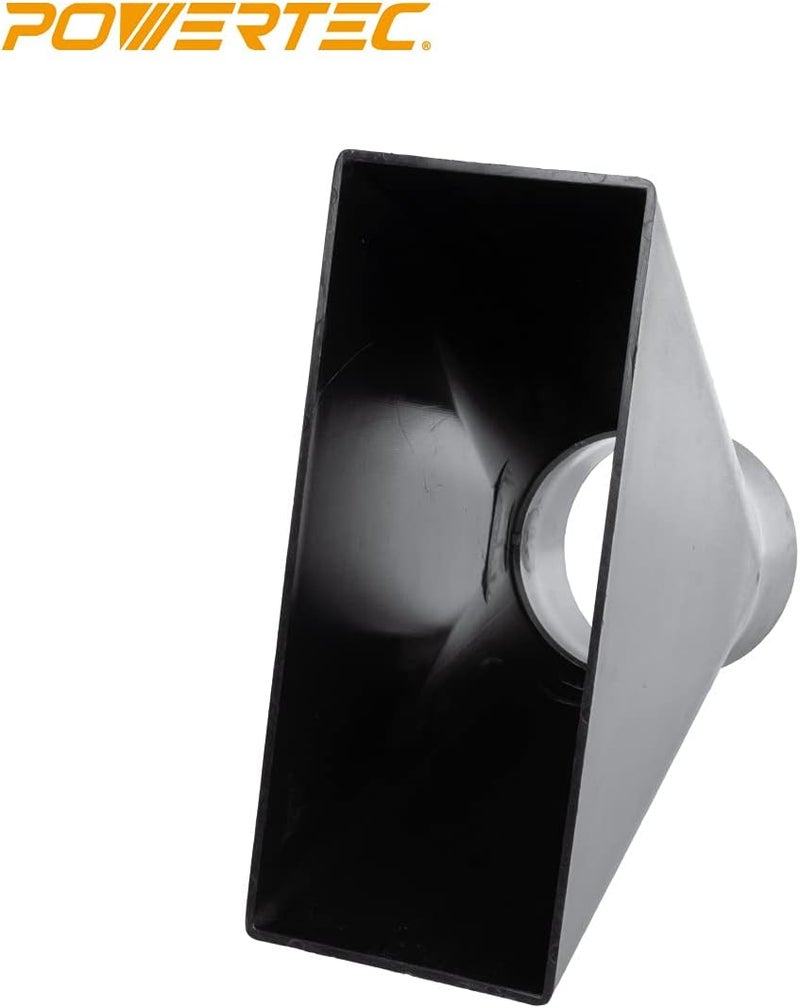 POWERTEC 70151 غطاء غبار بشكل مستطيل، ملحق بفتحة 4 بوصة وعرض 10 بوصة لجمع الغبار - Image 3