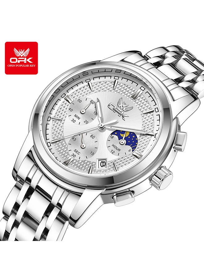 Opk Men'S Watch Business Luminous Waterproof Multifunctional Quartz Watch 6050 - Image 1