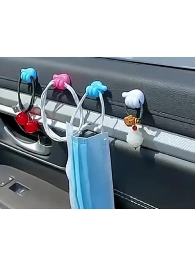 Set Of 10 Adhesive Wall Hooks Thumb Design Cable Holders Multi Purpose Key Hangers Wall Mounted Organizer Clips For Cables Earphones Belts Hats Keys Durable Non Slip Self Adhesive Wall Hook Clips - Image 5