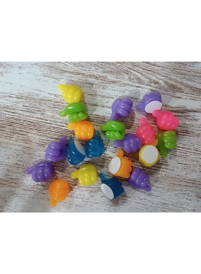 Set Of 10 Adhesive Wall Hooks Thumb Design Cable Holders Multi Purpose Key Hangers Wall Mounted Organizer Clips For Cables Earphones Belts Hats Keys Durable Non Slip Self Adhesive Wall Hook Clips - Image 4