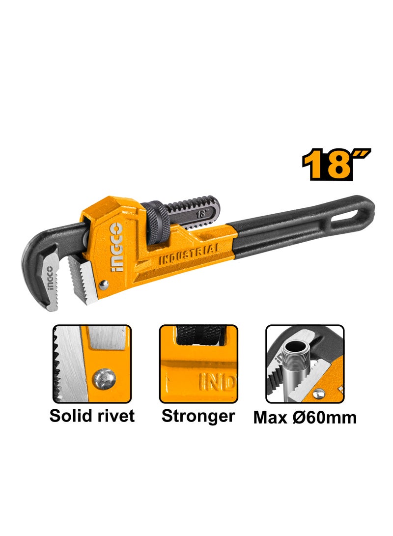 إنجكو مفتاح أنابيب INGCO بطول 450 ملم - الموديل HPW0818 - Image 3