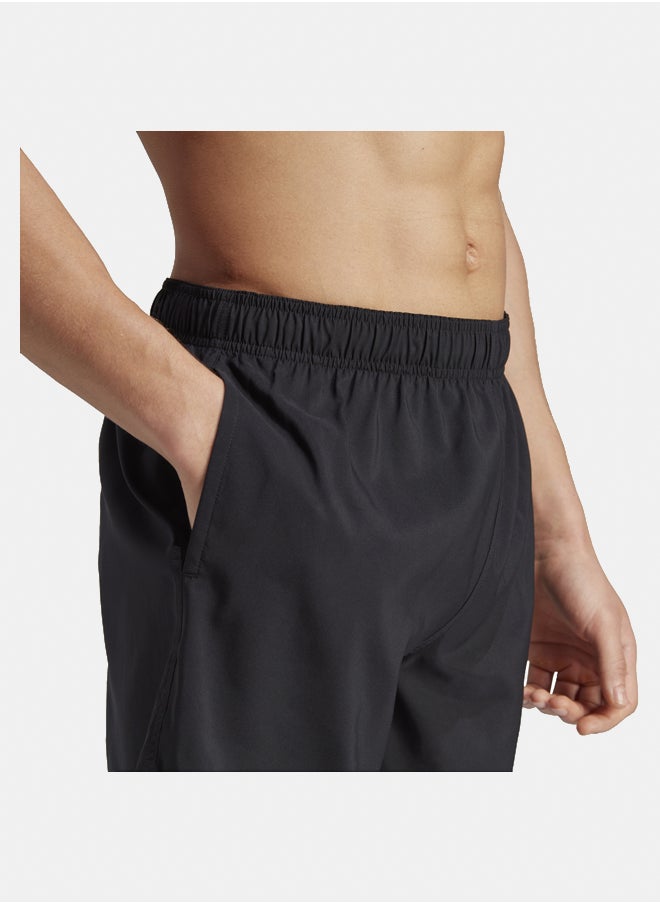 solid clx length men's swim shorts