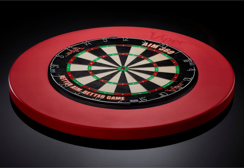 Viper by GLD Products Guardian Dartboard Surround Sisal/Bristle Steel-Tip Dartboard Wall Protector, Red, for 17.75â€ Steel tip Dart Board - Image 5