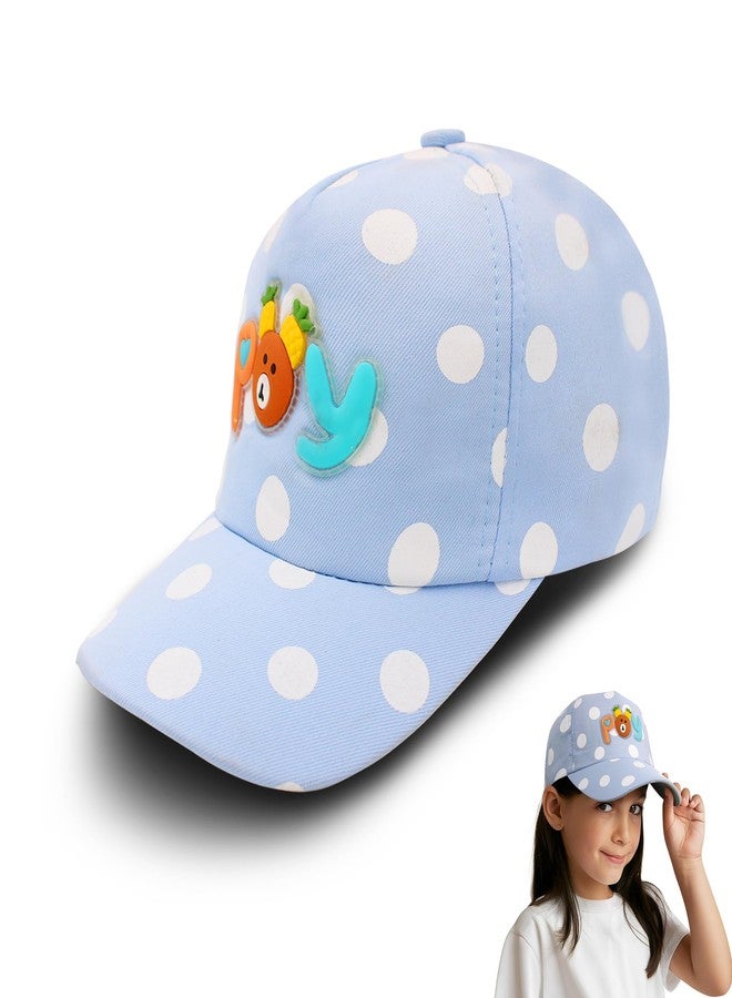 VRITRAZ Polyester POY Character Printed Little Cap For Kids, Baby, Girls & Boys 3-12 Years (Blue) - Image 1