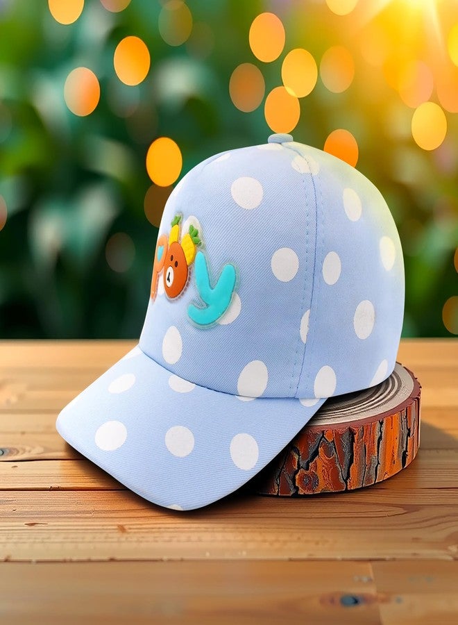 VRITRAZ Polyester POY Character Printed Little Cap For Kids, Baby, Girls & Boys 3-12 Years (Blue) - Image 3