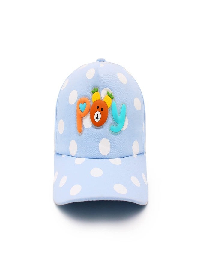 VRITRAZ Polyester POY Character Printed Little Cap For Kids, Baby, Girls & Boys 3-12 Years (Blue) - Image 4