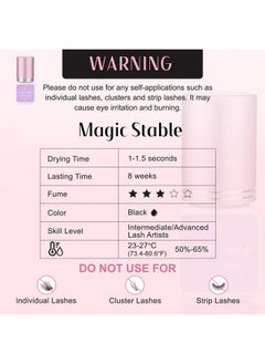 Lash Extension Glue Magic Stable Eyelash Extension Glue Power Extreme Up To 8 Weeks Retention Waterproof Lash Glue For Eyelash Extensions 5Ml Professional Use Only - pzsku/ZC5B8A1DAE1A69A7EACB1Z/45/_/1734437916/3e6a4bad-9b91-493f-a0ed-d22f2e2b834d