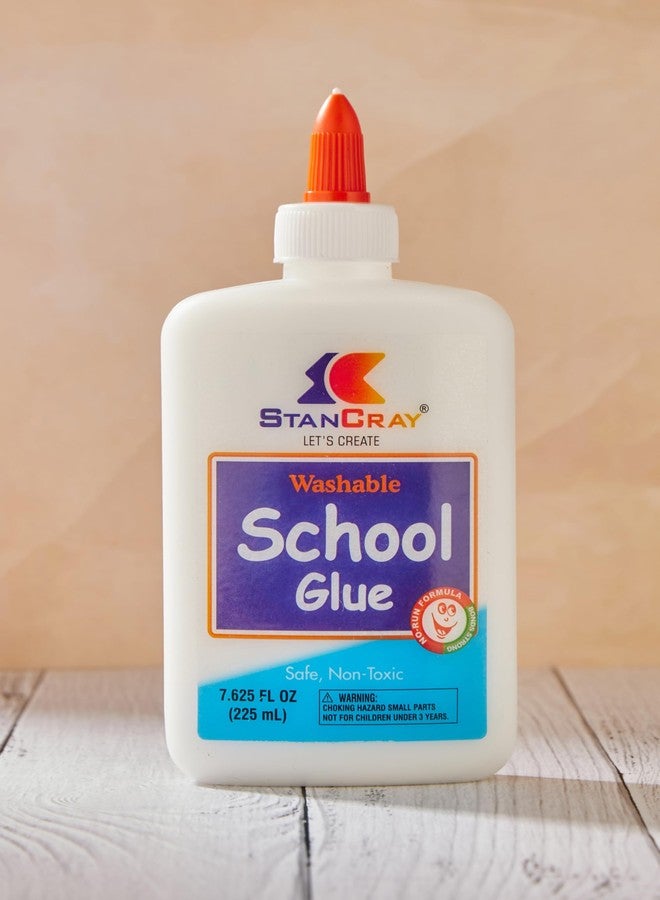 STANCRAY Washable School Glue - 225 ml Multi-Purpose Liquid Glue for School Projects, Art & Craft, DIY | Suitable for School & Office Activities | Easy to Use | Ultimate Adhesive - Image 1