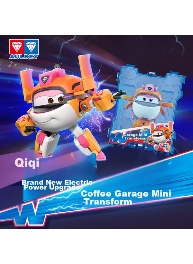 Auldey Super Wings 15 Electric Hangar Mini Transforming Qiqi Children's Toy, Birthday Gift For Boys And Girls - Image 1