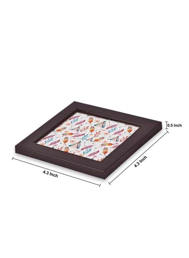 Paper Plane Design Tea Coffee Coaster Set Wooden Decorative Coasters Set. Home and Office Wooden Coasters Design 593 - Image 4