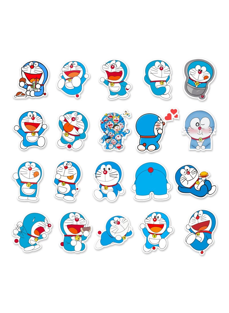 50-Piece Doraemon Stickers Cartoon Stickers Waterproof Graffiti Vinyl Stickers for Laptop - Image 3