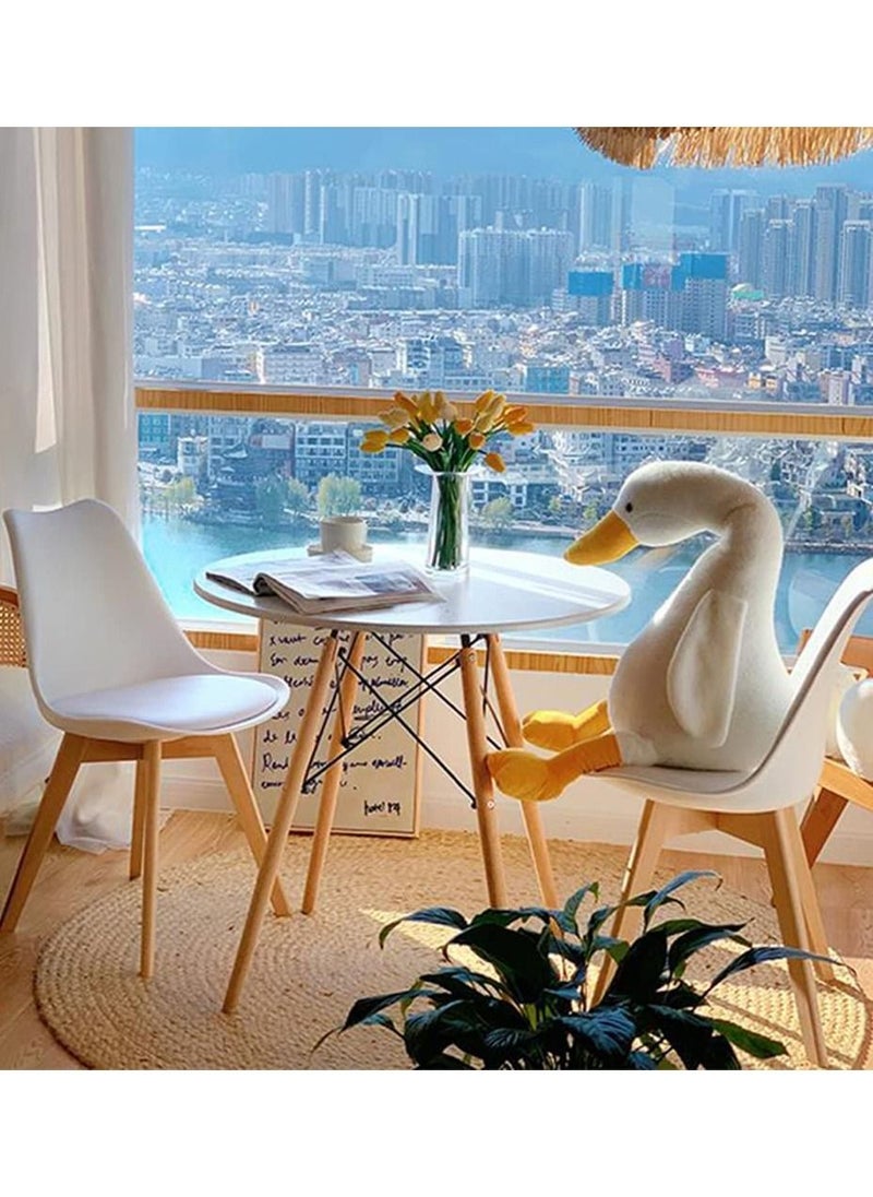 MAAS - Round side table with rounded legs and sides of solid wood for coffee or dining - Image 1