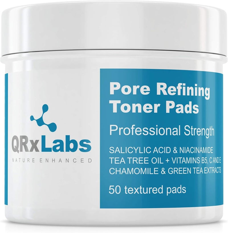 Pore Refining Toner Pads with Salicylic Acid and Niacinamide in a Witch Hazel Solution  with Vitamins B5 C  E Chamomile  Green Tea  Helps Reduce The Look of Enlarged Pores