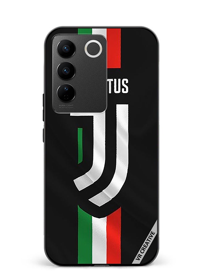 VR CREATIVE Protective Case Cover For Vivo V27e Juventus Logo Design Multicolour - Image 1