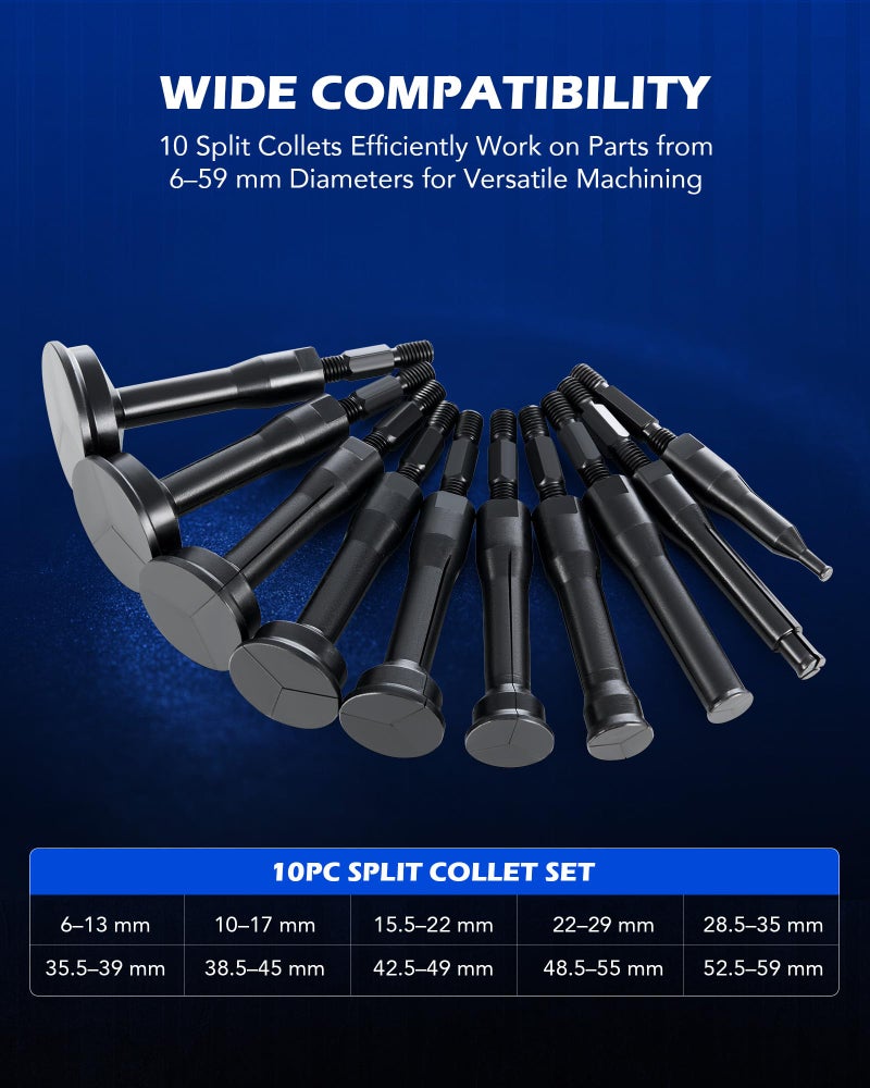 Orion Motor Tech Blind Hole Collet Bearing Race and Seal Puller Extractor Kit, Slide Hammer Pilot Insert Inner Internal Bearing Removal Tool Set, 16PCS - Image 3