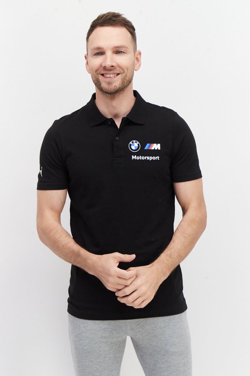 PUMA Men Sport Fit Short Sleeve Training Polo Shirt, Black - Image 1