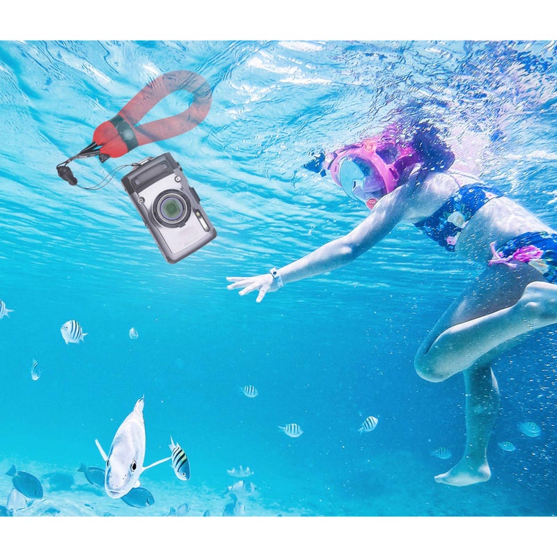 JJC Waterproof Camera Floating Wrist Strap for Olympus Tough TG-7 TG-6 TG-5 TG-4 TG-3 Fujifilm FinePix XP140 XP130 XP120 Nikon Coolpix W300 W150 Gopro Hero 9 8-Red - Image 5