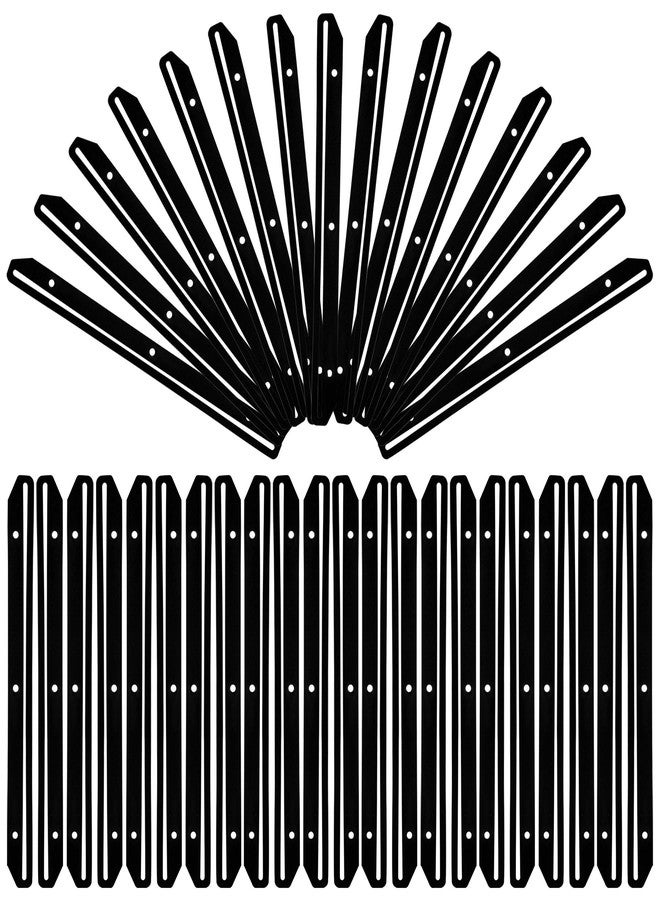 AUEAR, 100 Pack Magazine Binder Holders 3 Hole Punched Insert Strips for Document Book Black - Image 1