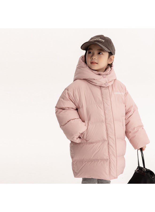 Men's And Women's Korean Style Trendy Mid-length Down Jacket Winter New Mid-youth New National Standard 90% Down Hooded Warm Coat