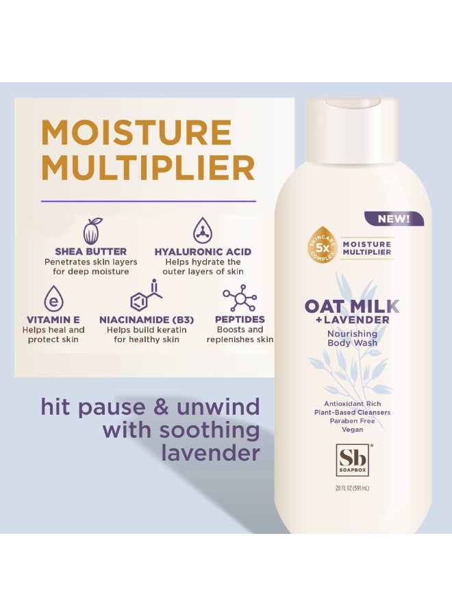 Soapbox Oat Milk + Lavender Nourishing Body Wash – Vegan • Paraben-Free • 20 oz (591 ml) - Image 5
