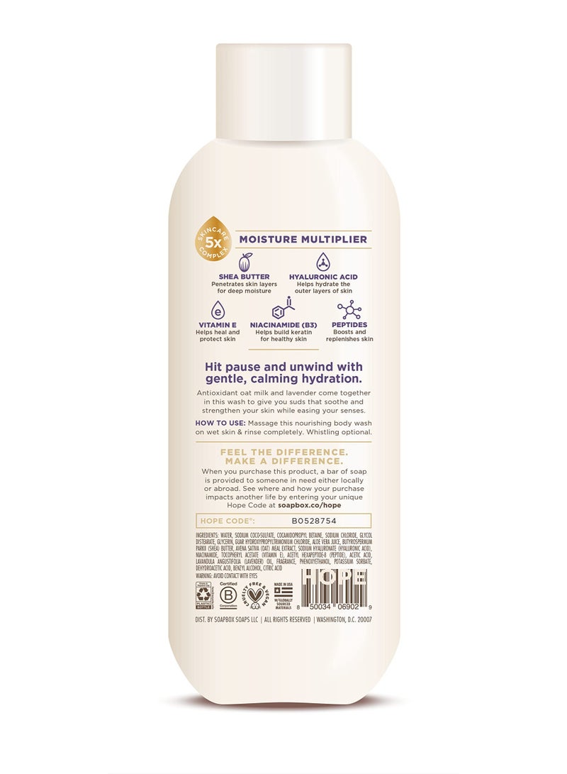 Soapbox Oat Milk + Lavender Nourishing Body Wash – Vegan • Paraben-Free • 20 oz (591 ml) - Image 2