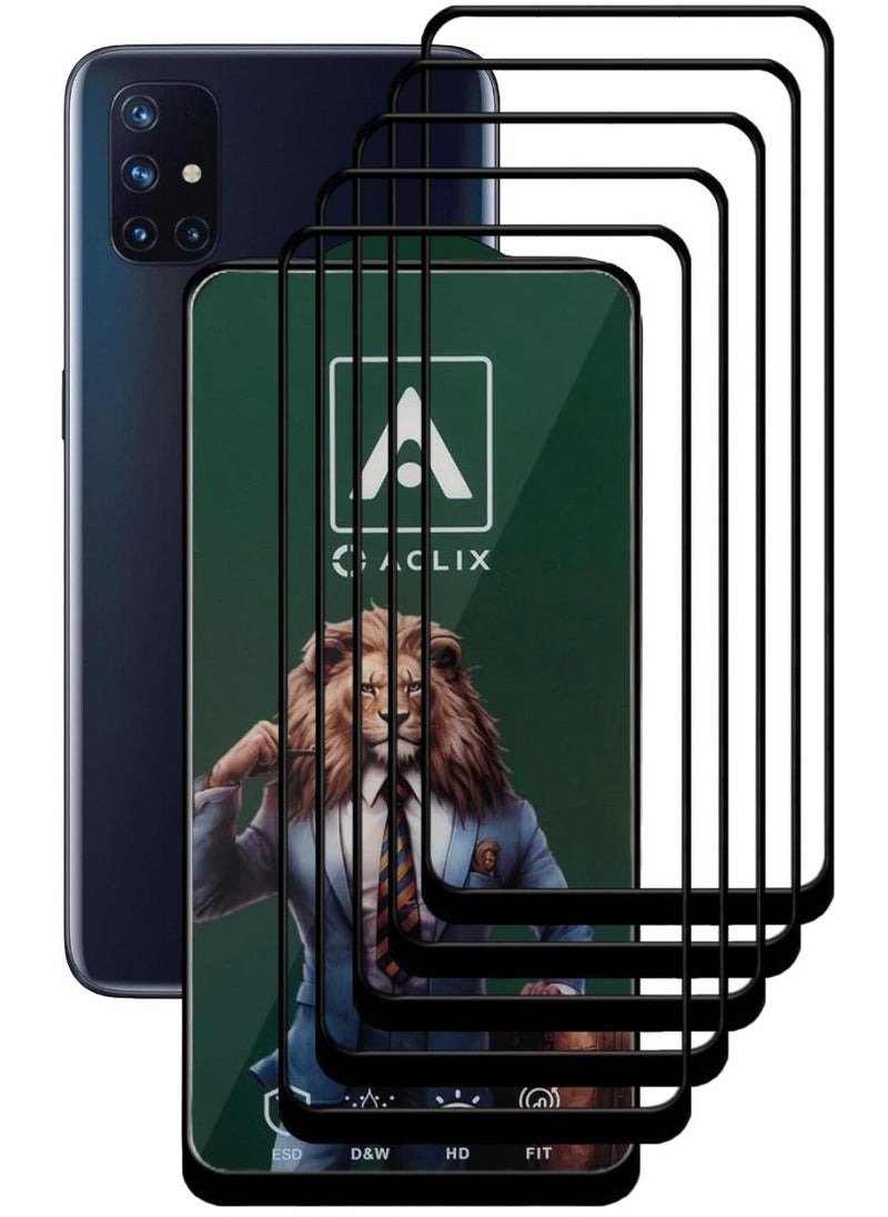 ACLIX 5 Pieces Antistatic ESD Dustproof Premium Quality High Definition Tempered Glass Screen Protector Designed For OnePlus Nord N10 5G - Image 1