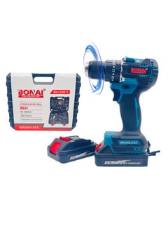 BONAI Cordless Hammer Drill Set: 36V 10mm Capability, 950-2500 RPM Speed, Perfect for Metal, Wood, and Wall Projects with Twin Batteries  - Image 1
