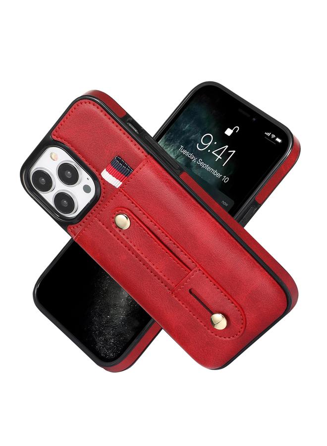 Zaboon Case For iPhone 12 Pro Max Wristband Kickstand Wallet Leather Phone Case - Image 2
