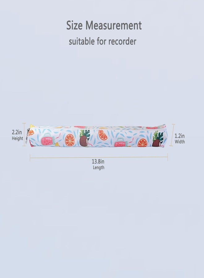 Farcaya Recorder Case Bag Only Storage Soprano Descant Recorder Flute Music Instrument Portable for Gift (Fruit) - Image 4