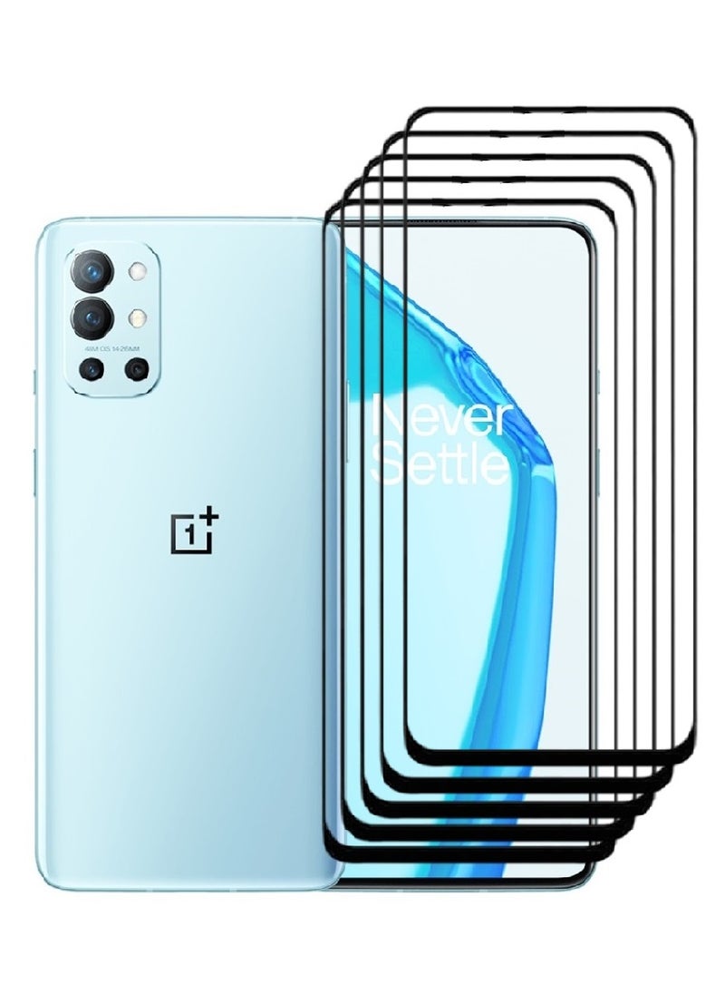 AINA 5 Pieces Tempered Glass Screen Protector 5D Designed For OnePlus 9R Full Glue Edge to Edge Full Screen Coverage And Bubble Free - Image 1